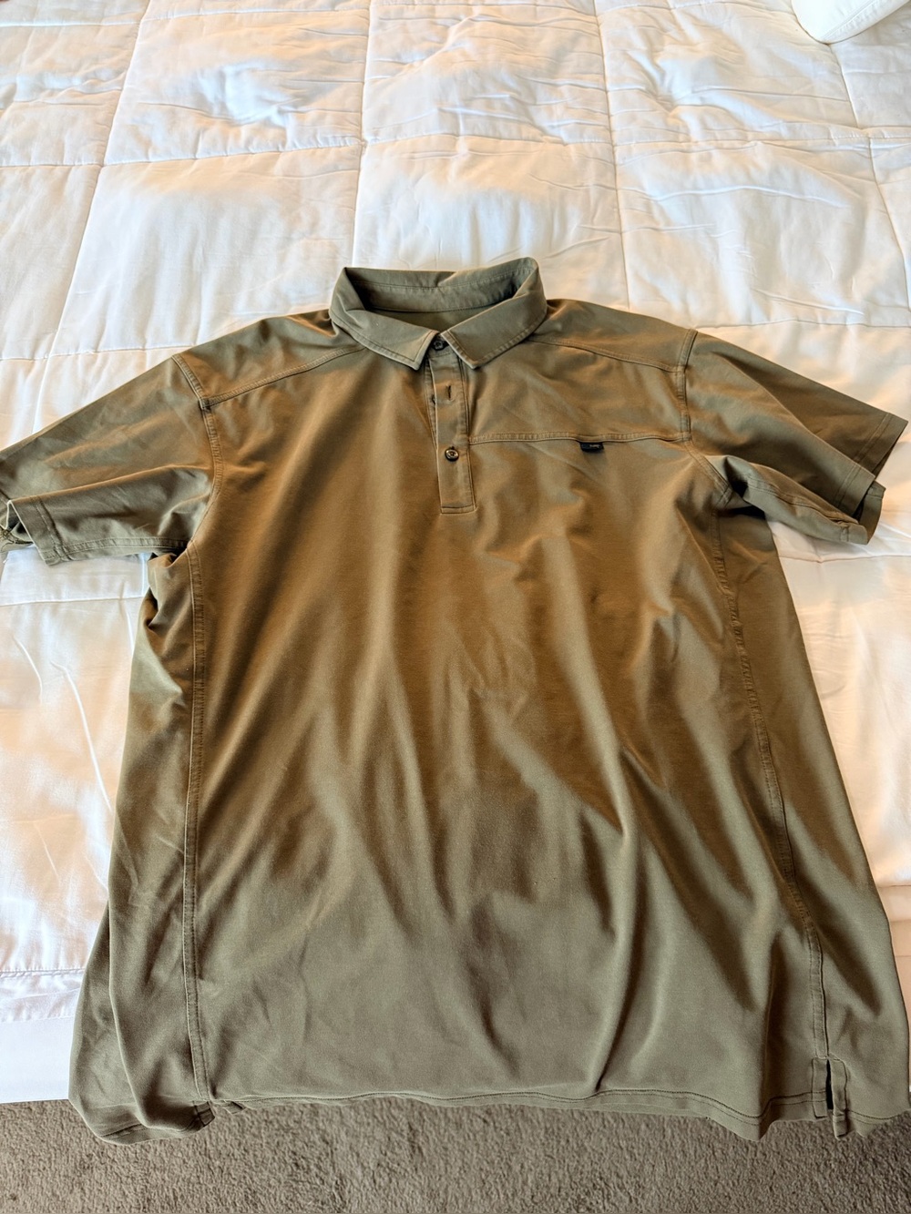 Arc'teryx Men's Olive Polo Shirt